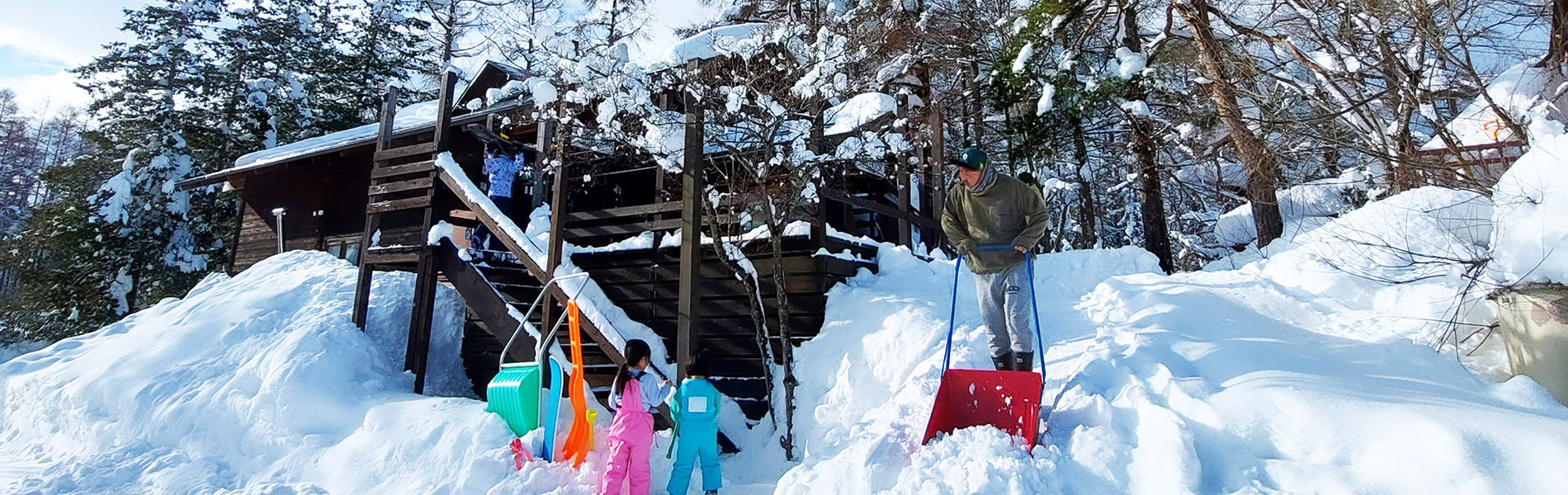 雪たっぷりの裏磐梯で、雪遊びしましょう♪